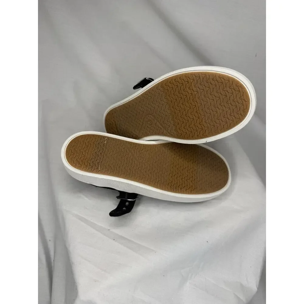Cat & Jack Boys' Brown Faux Leather Slip On Casual Sneakers US 12T